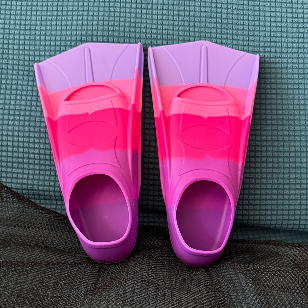 Kids Pink and Purple Swim Fins